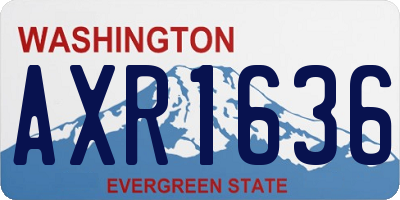 WA license plate AXR1636