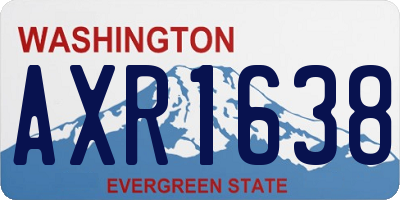 WA license plate AXR1638
