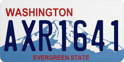 WA license plate AXR1641