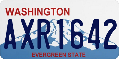 WA license plate AXR1642