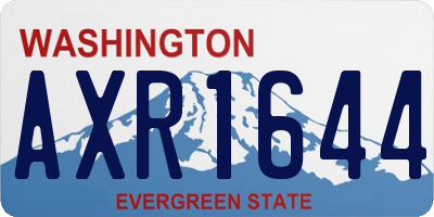 WA license plate AXR1644