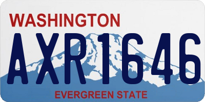 WA license plate AXR1646