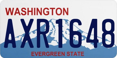 WA license plate AXR1648