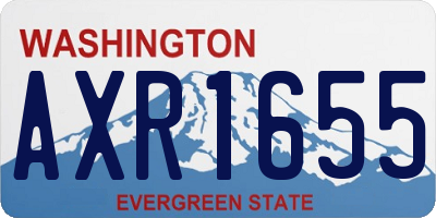 WA license plate AXR1655