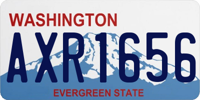 WA license plate AXR1656