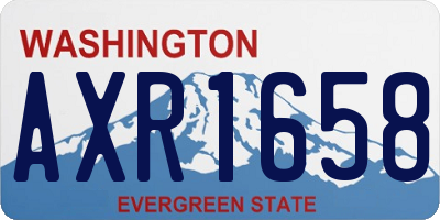 WA license plate AXR1658