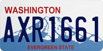 WA license plate AXR1661
