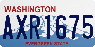 WA license plate AXR1675
