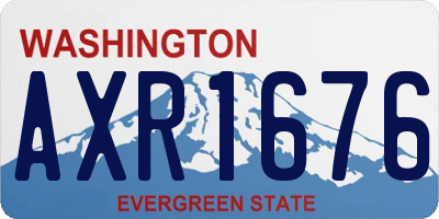 WA license plate AXR1676