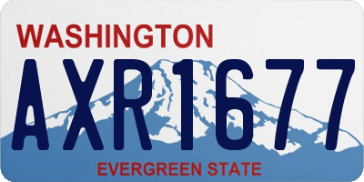 WA license plate AXR1677