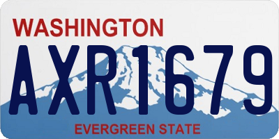 WA license plate AXR1679
