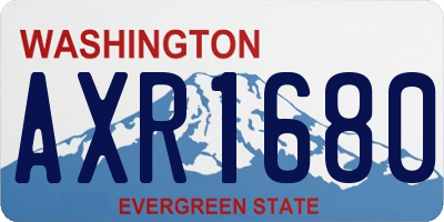 WA license plate AXR1680