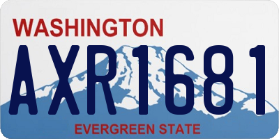 WA license plate AXR1681