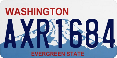 WA license plate AXR1684