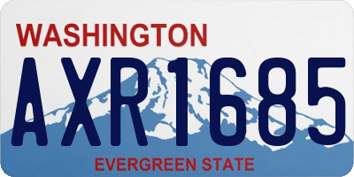 WA license plate AXR1685
