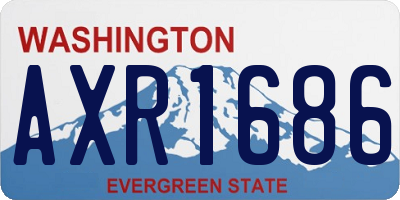 WA license plate AXR1686
