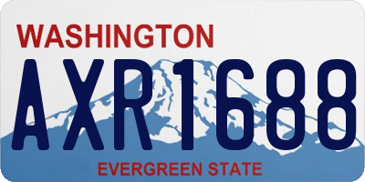 WA license plate AXR1688