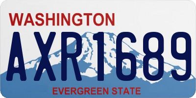 WA license plate AXR1689