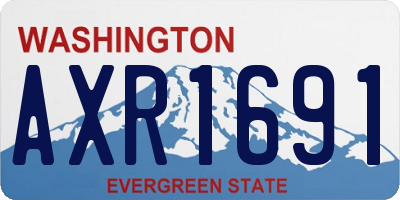 WA license plate AXR1691