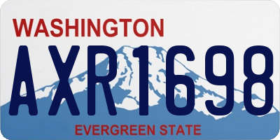 WA license plate AXR1698