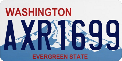 WA license plate AXR1699