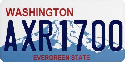 WA license plate AXR1700