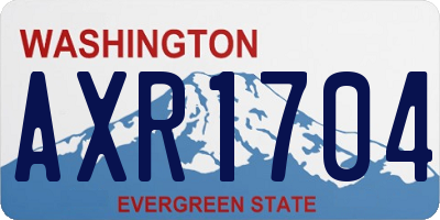 WA license plate AXR1704