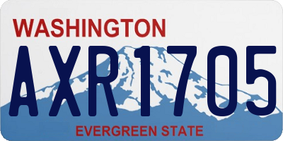 WA license plate AXR1705