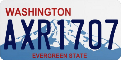 WA license plate AXR1707