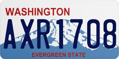 WA license plate AXR1708