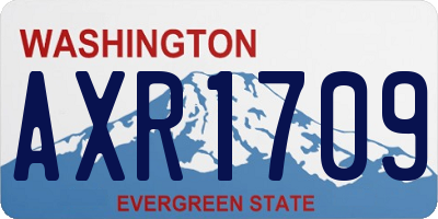 WA license plate AXR1709