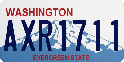 WA license plate AXR1711