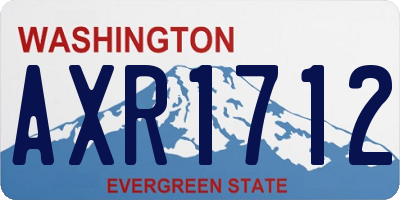 WA license plate AXR1712