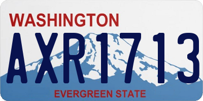 WA license plate AXR1713
