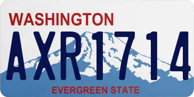 WA license plate AXR1714