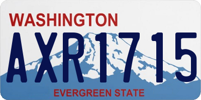 WA license plate AXR1715