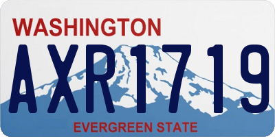 WA license plate AXR1719