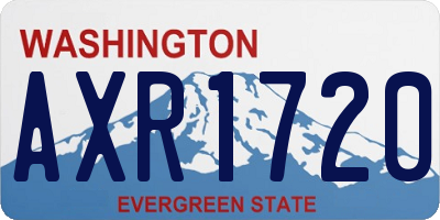 WA license plate AXR1720