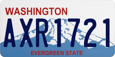 WA license plate AXR1721