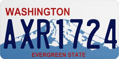 WA license plate AXR1724