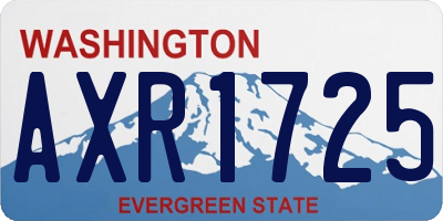 WA license plate AXR1725