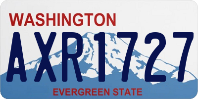 WA license plate AXR1727