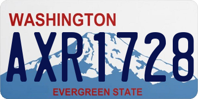 WA license plate AXR1728