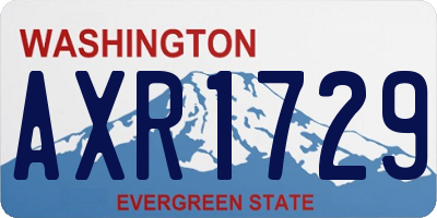 WA license plate AXR1729