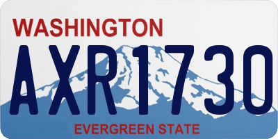 WA license plate AXR1730