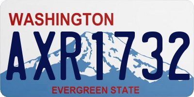 WA license plate AXR1732