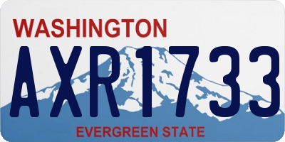 WA license plate AXR1733