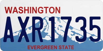 WA license plate AXR1735