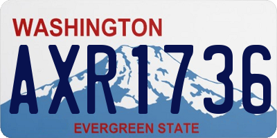 WA license plate AXR1736