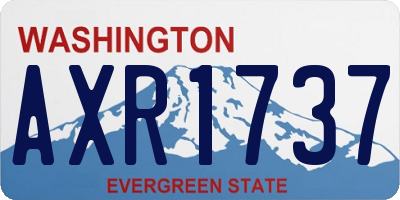 WA license plate AXR1737